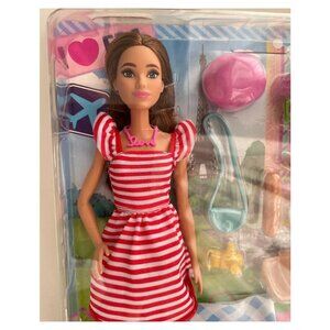 Barbie Pink Passport I Love France Doll. Brand New. NEW IN BOX